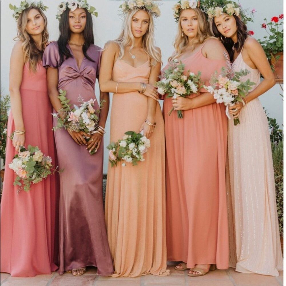 Show Me Your Mumu Godshaw Goddess Gown pink